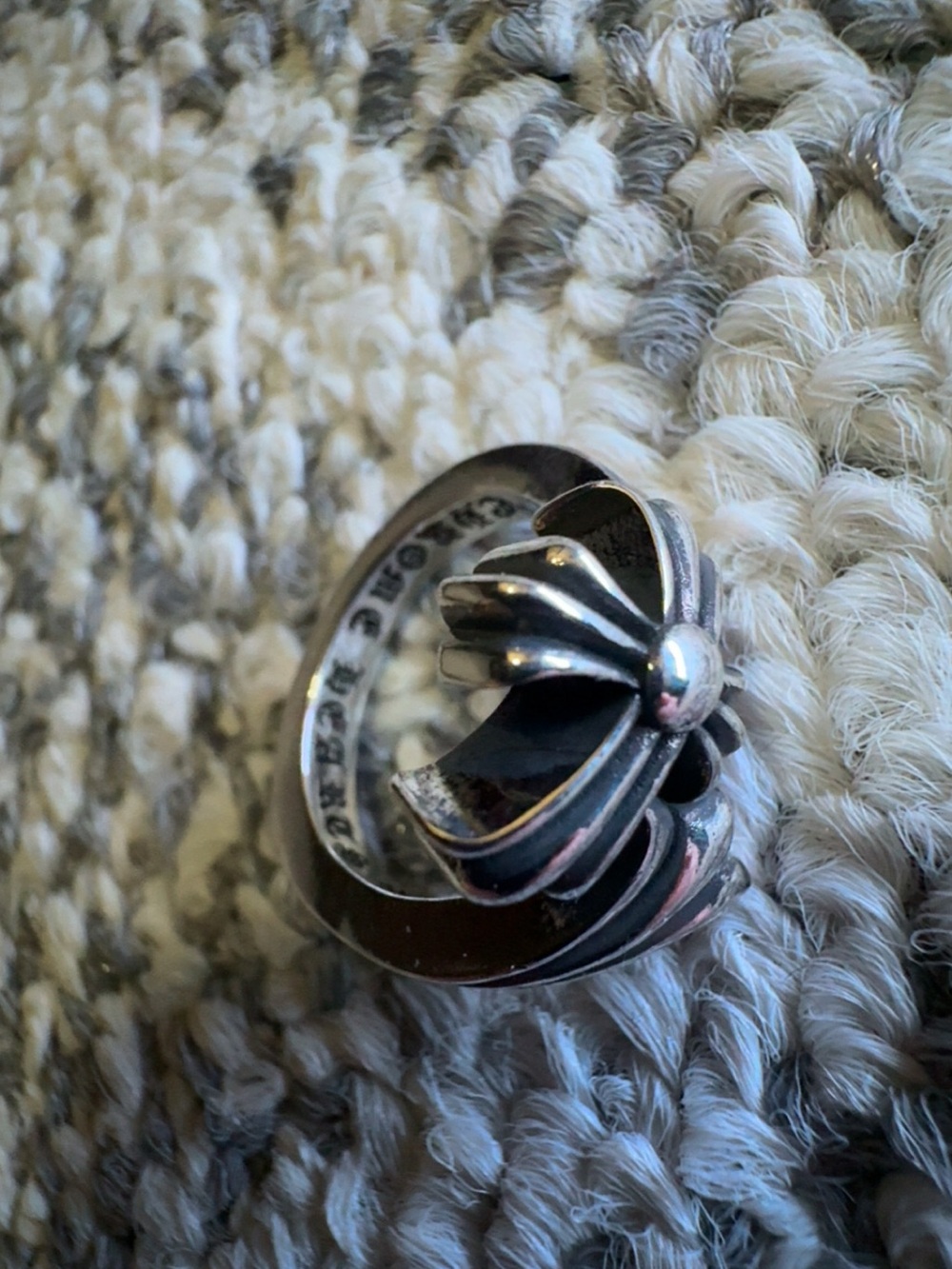 💯 AUTHENTIC -- .925 Chrome Hearts Ring NWT